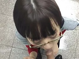 Blonde rides cock and get cum on ass